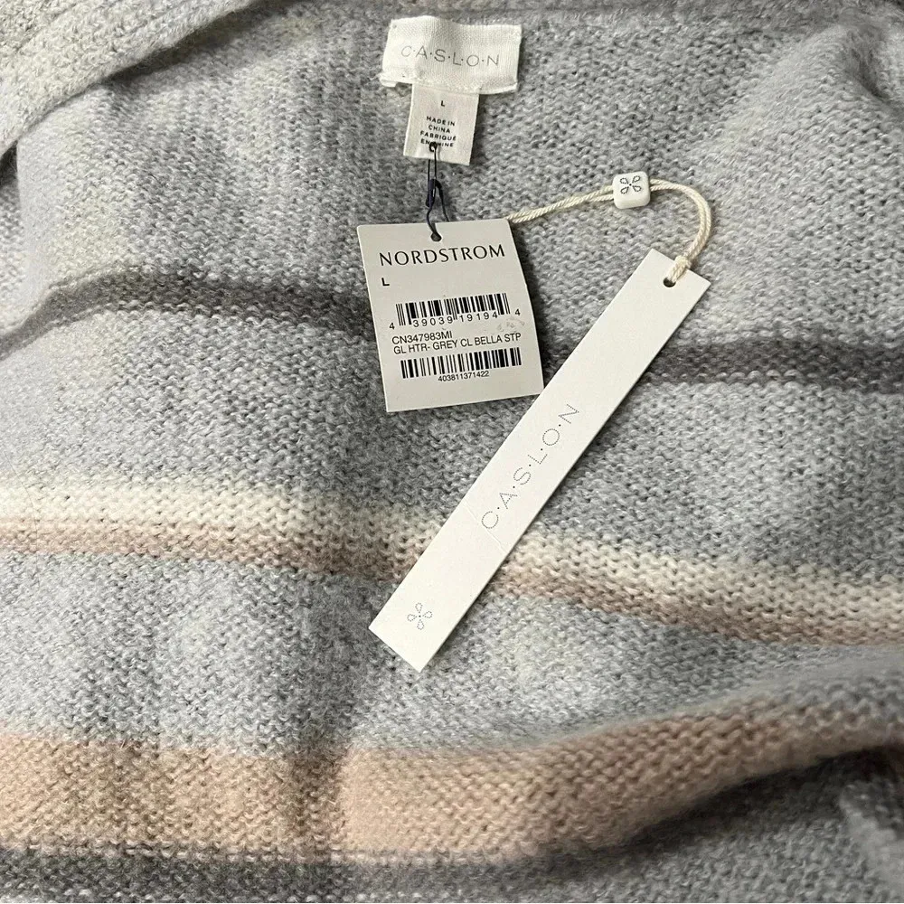 CASLON Nordstrom Stripe Sweater Size L NWT - Image 7