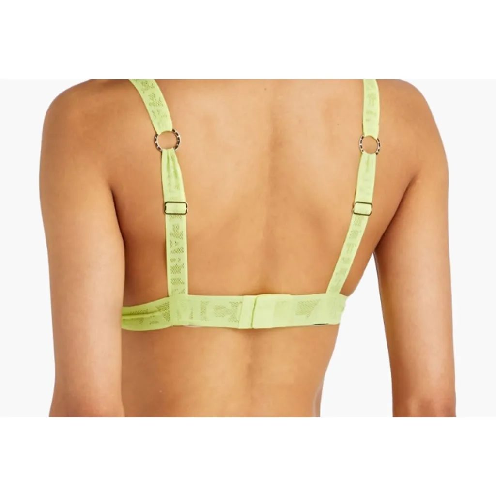 Stella McCartney Neon stretch-lace triangle bra Bright yellow L - Image 2