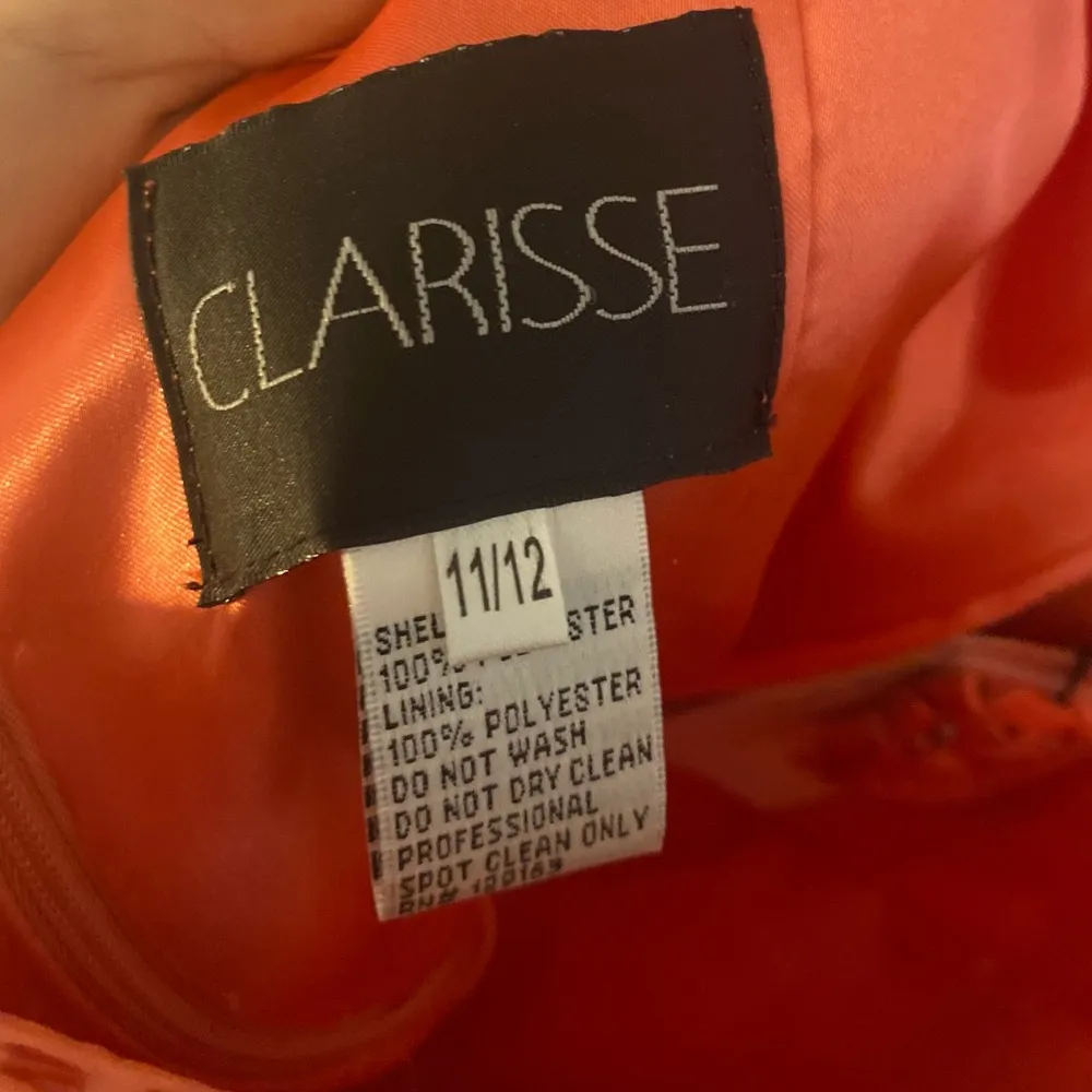 Clarisse Coral short bedazzled formal homecoming prom ladies 11/12 DD chest - Image 5