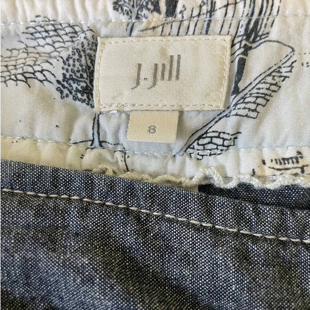 J.Jill  Jeans Women Size 8 Blue Straight Leg Zipper Button Closure Stretch Denim - Image 2