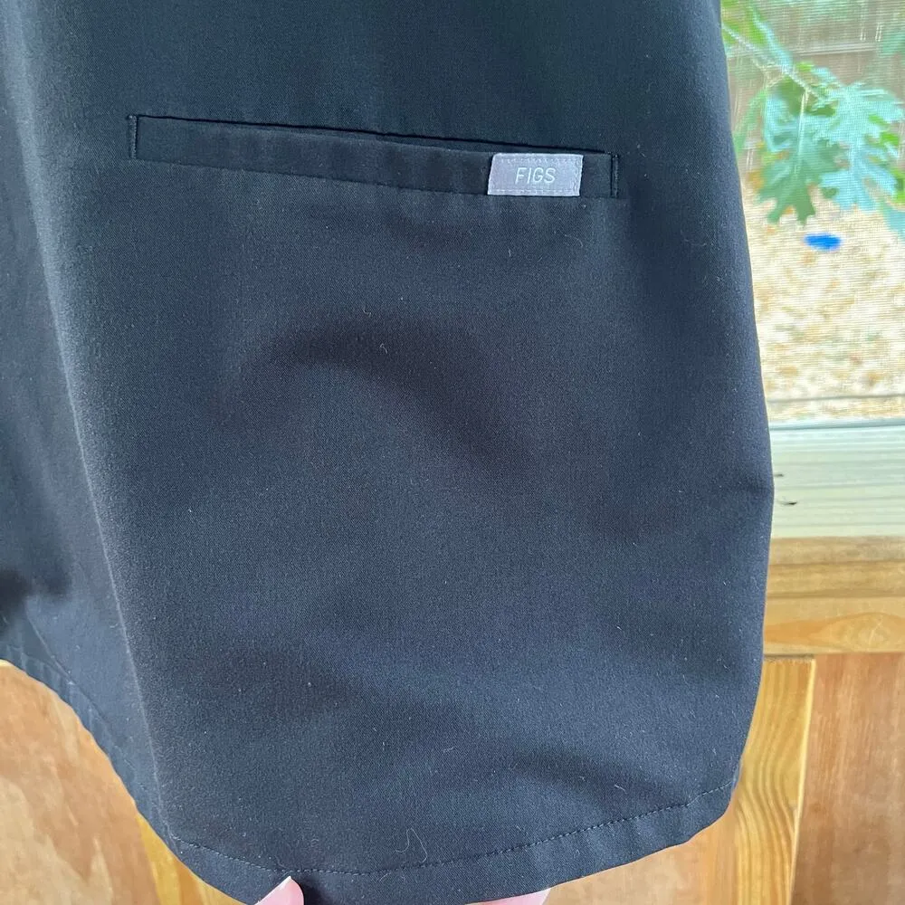 FIGS Women's Technical Collection Scrub Top Black Size XXL - Image 4