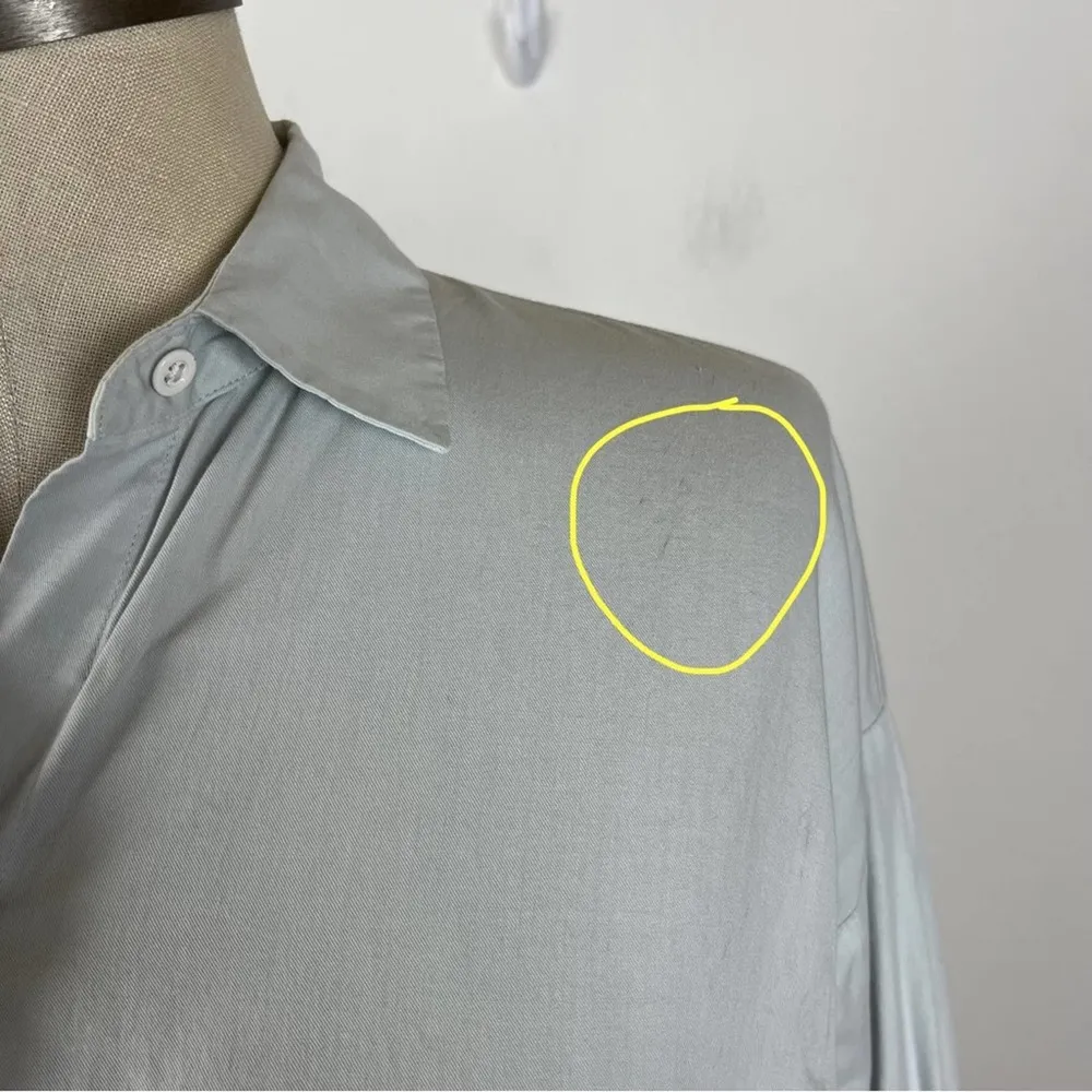 Vince  Light Grey Boxy Button Down Shirt - Image 4