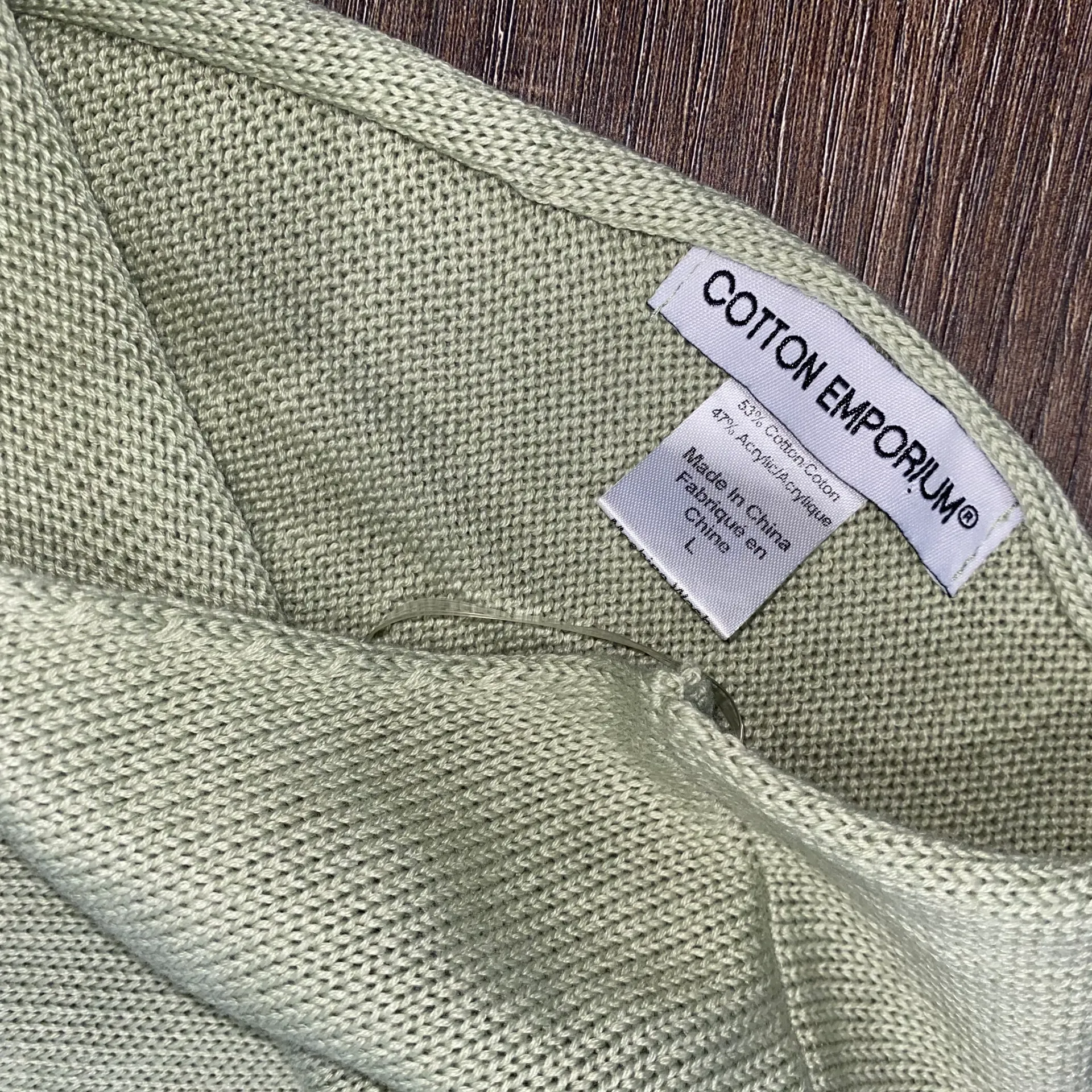 NWOT Mint Green Twist Back Sweater Women’s Large - Image 7