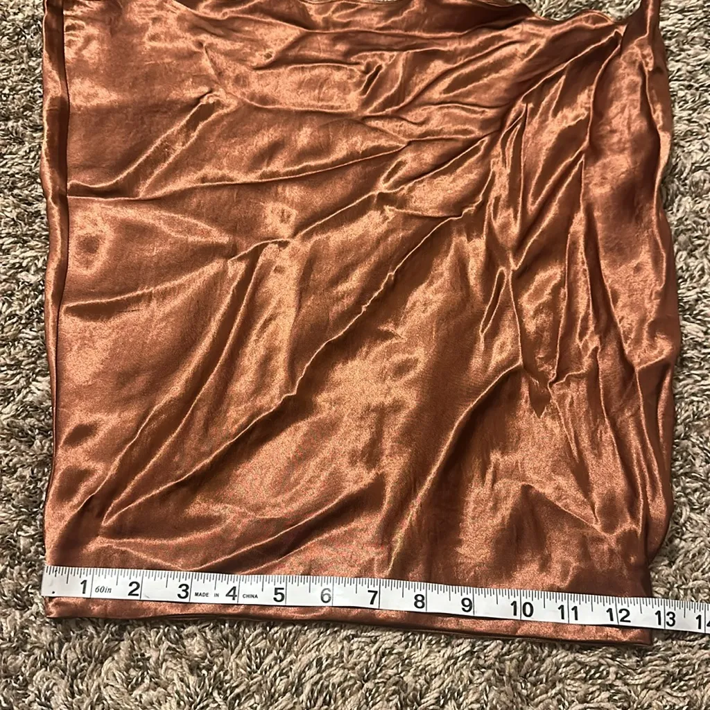 Babaton Aritzia Slip Skirt Brown Size 4 - Image 6