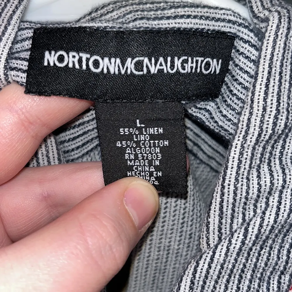 Women’s Norton McNaughton Linen Blend 4th of July button down vest size large - Image 5