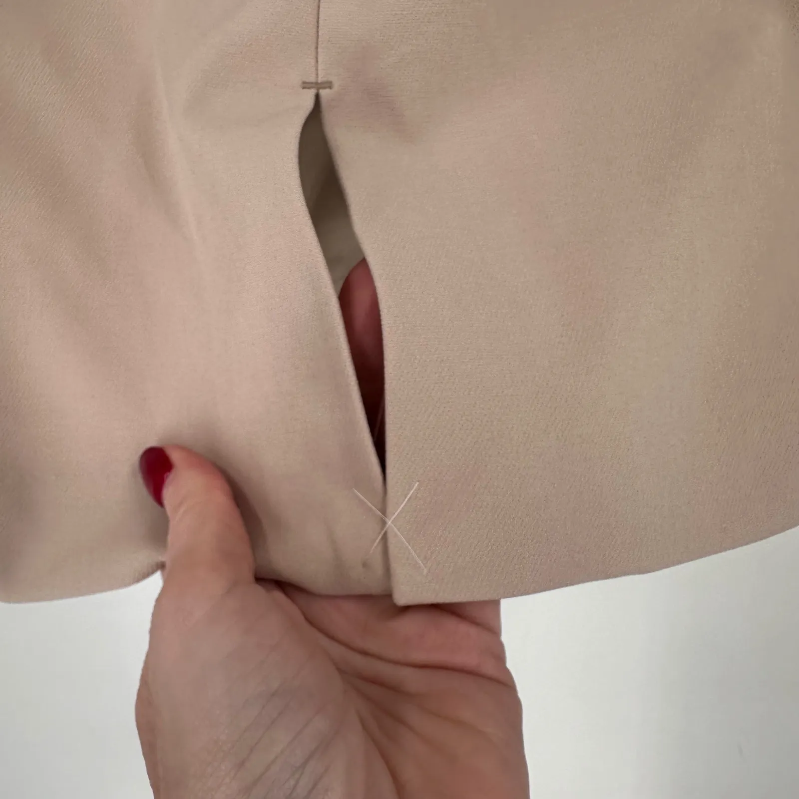 NWT EXPRESS Straight Pencil Skirt Beige Tan High Waist Career Work Size 4 - Image 7