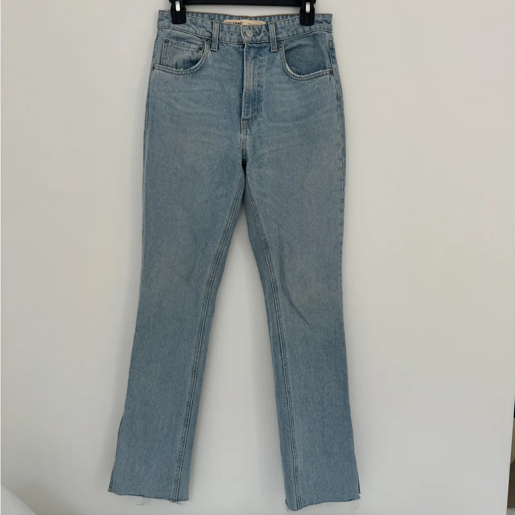 GRLFRND High Rise Boot Slit Jeans - Image 2