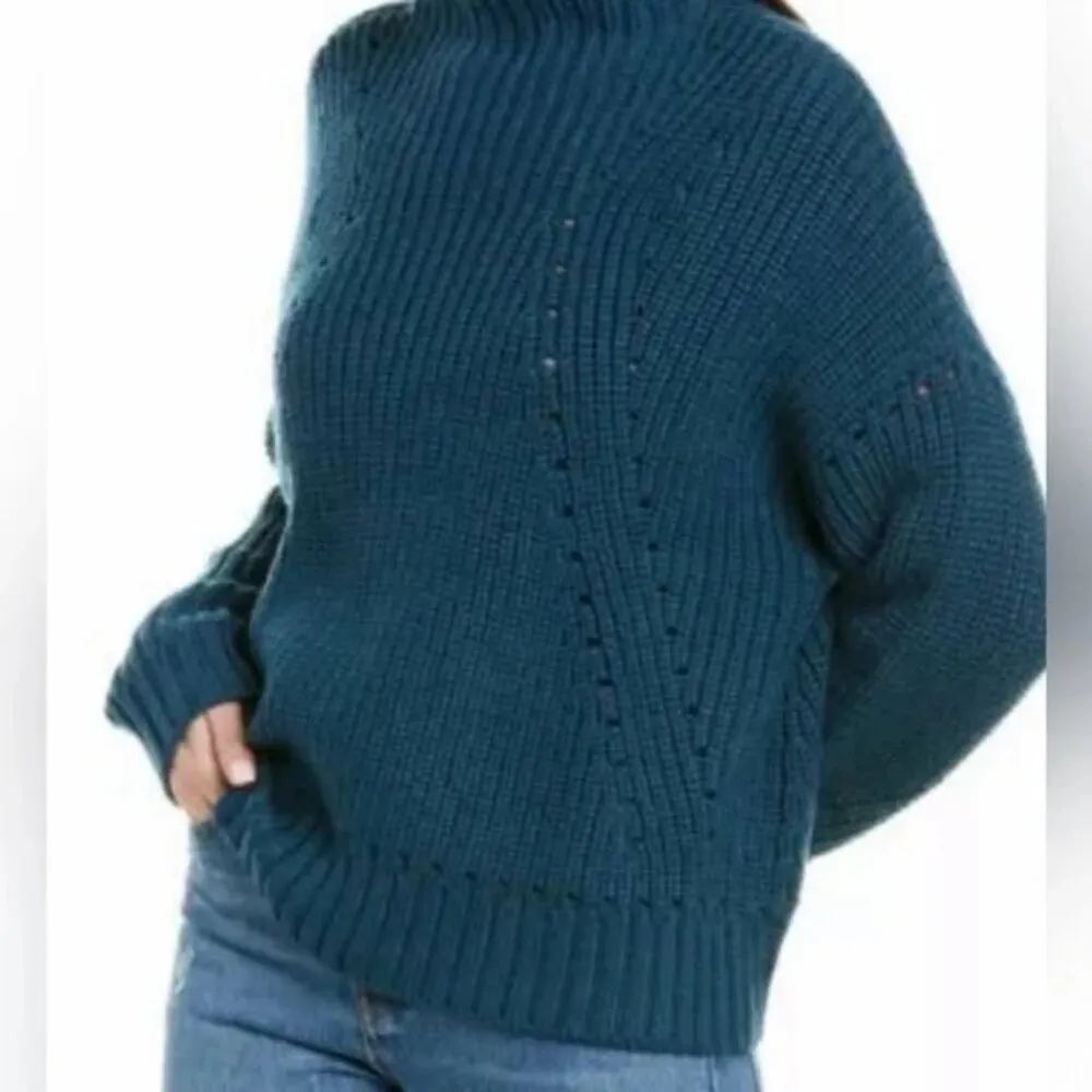 Grey Jason Wu 100% Wool Mockneck Sweater - Image 3