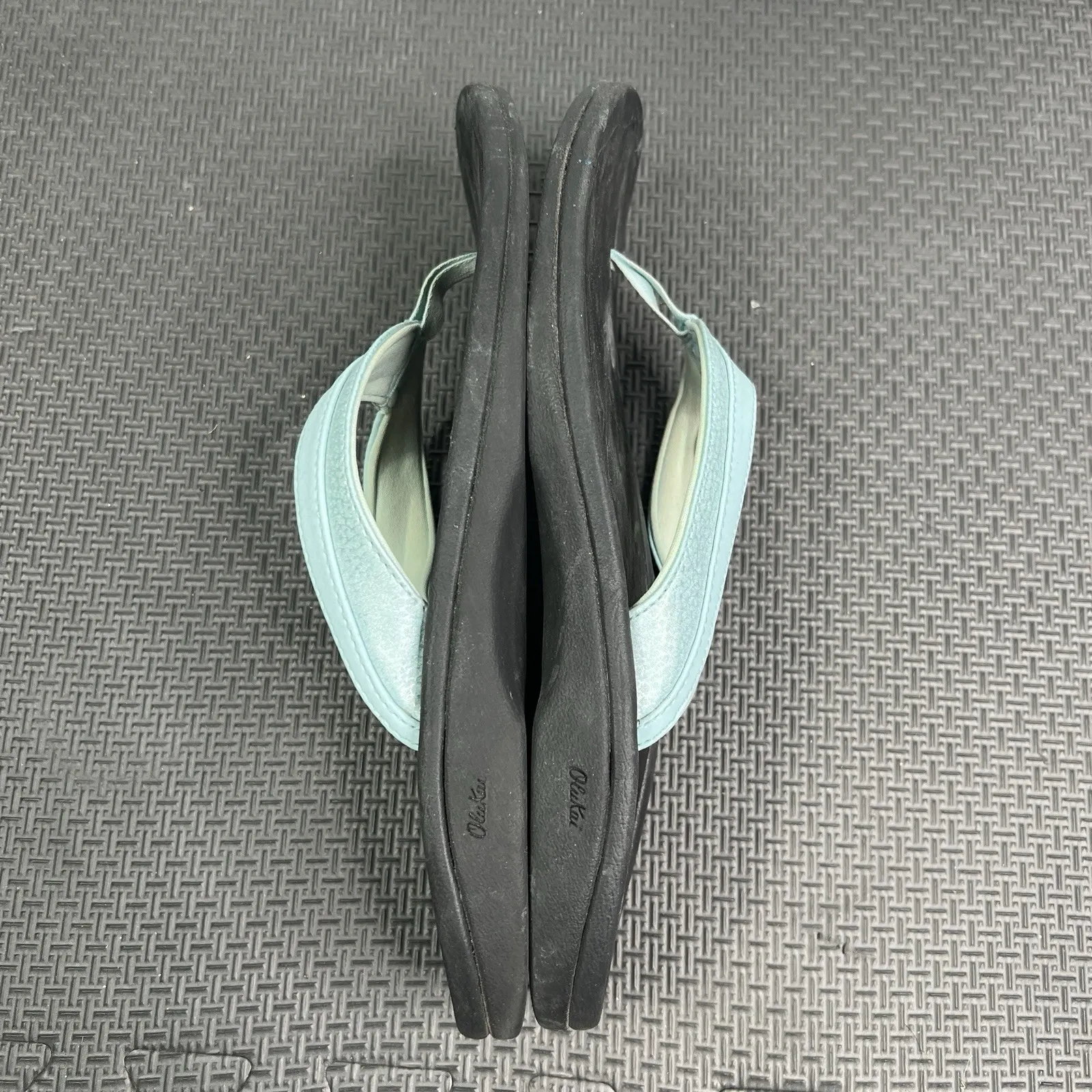 Olukai Ohana Women's Flip Flops Sandals Aqua Blue Black Size 9 Comfort Beach - Image 8