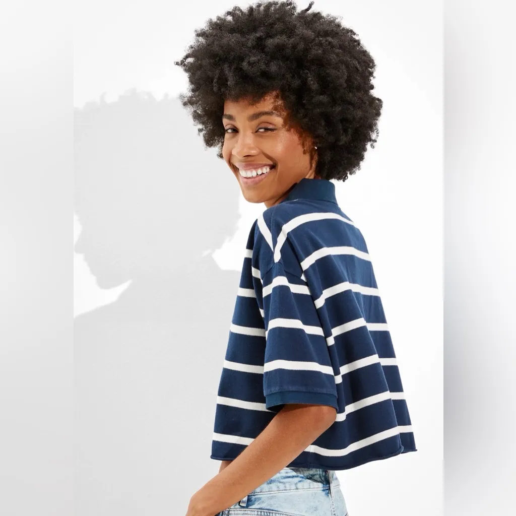 AE Cropped Polo T-Shirt - Image 5