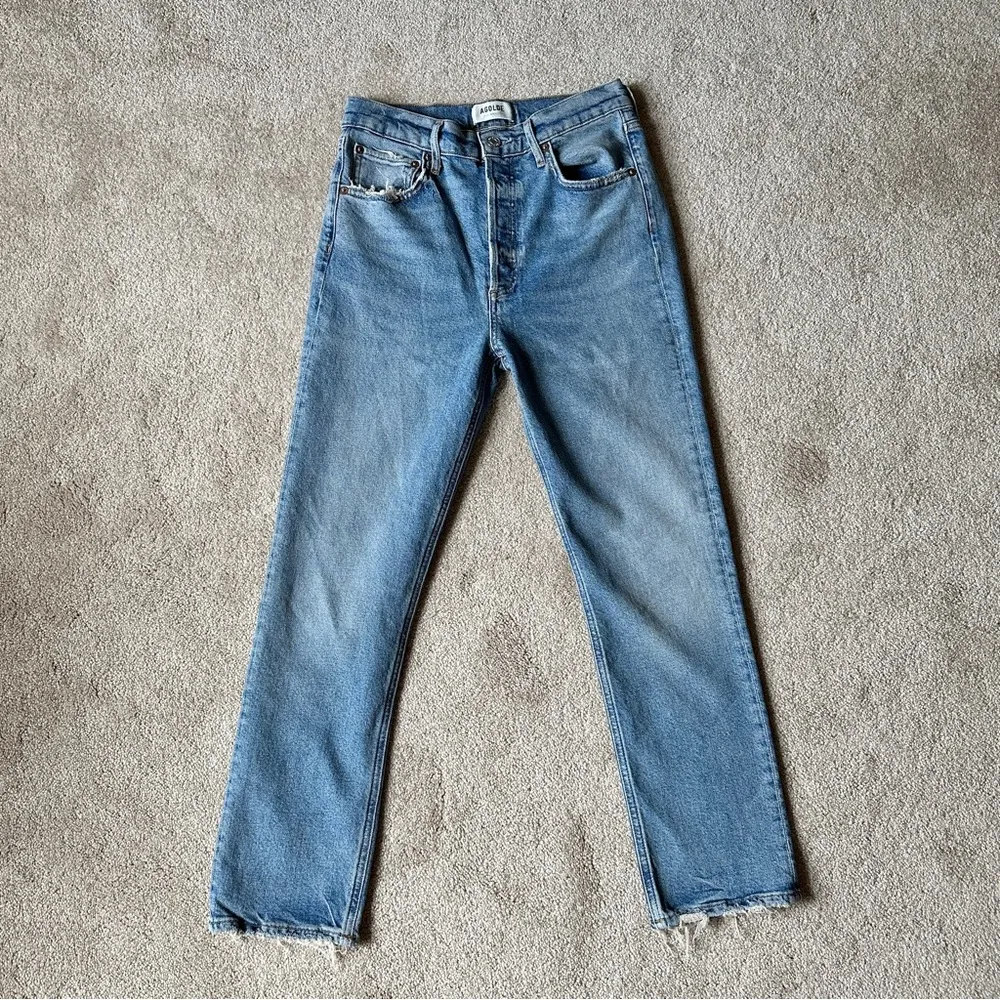 AGOLDE Riley High Rise Straight Crop - Image 38