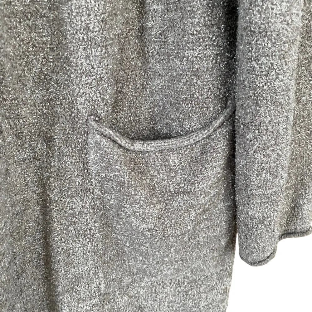 Barefoot Dreams CozyChic Lite Long Cardigan Heather Cocoa Taupe Size Small - Image 6