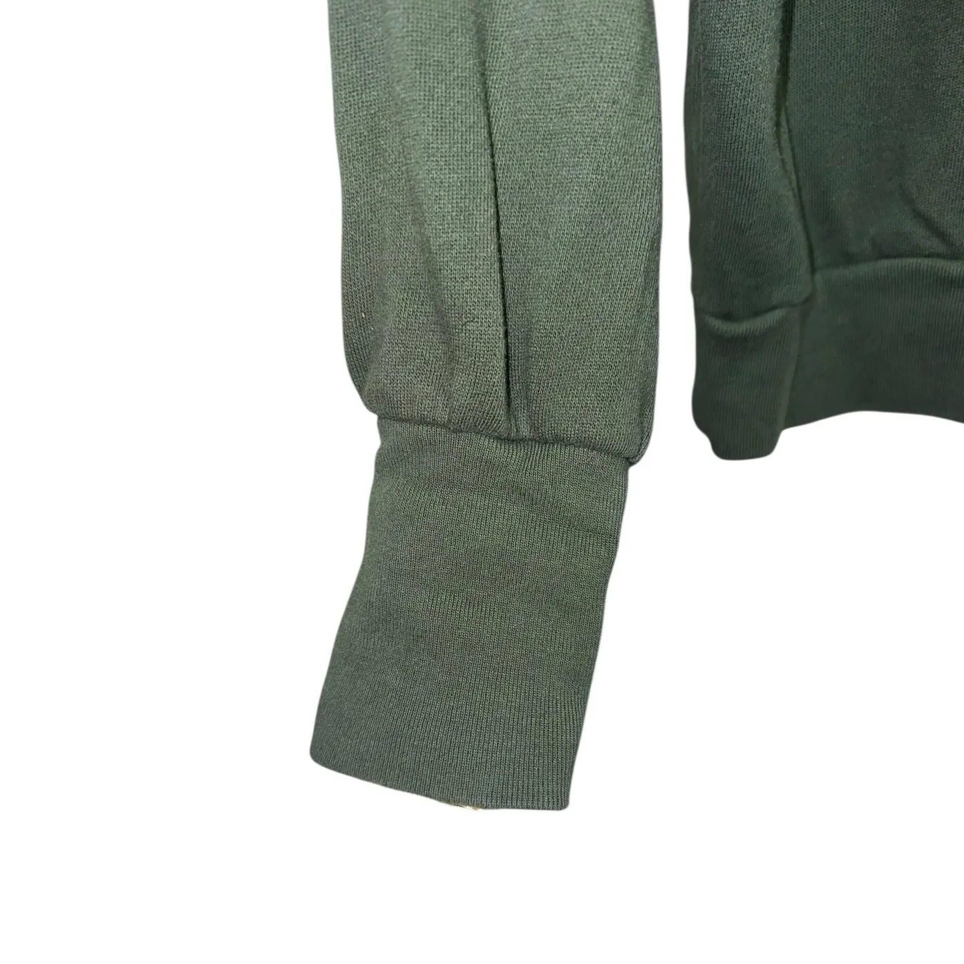 Gap Olive Puff Sleeve Sweatshirt Soft Casual Pullover - Image 2