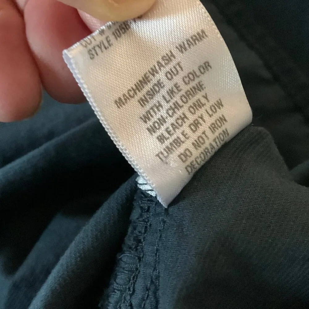 CP Shades Free People  Navy Blue Corduroy Tunic Top XS 100% Cotton Made In USA - Image 3