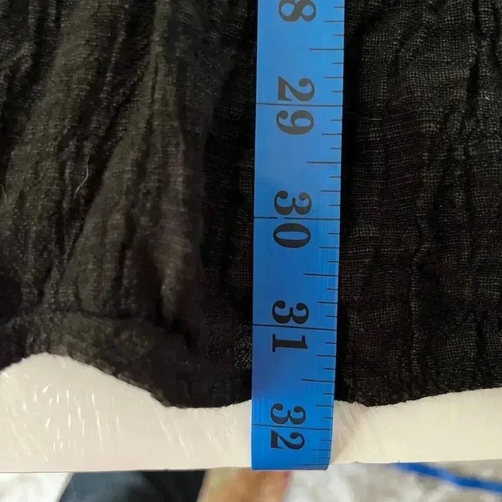 THML Women Small Dress Black Cotton Rayon‎ Embroidery Flutter Aztec Western SW - Image 13