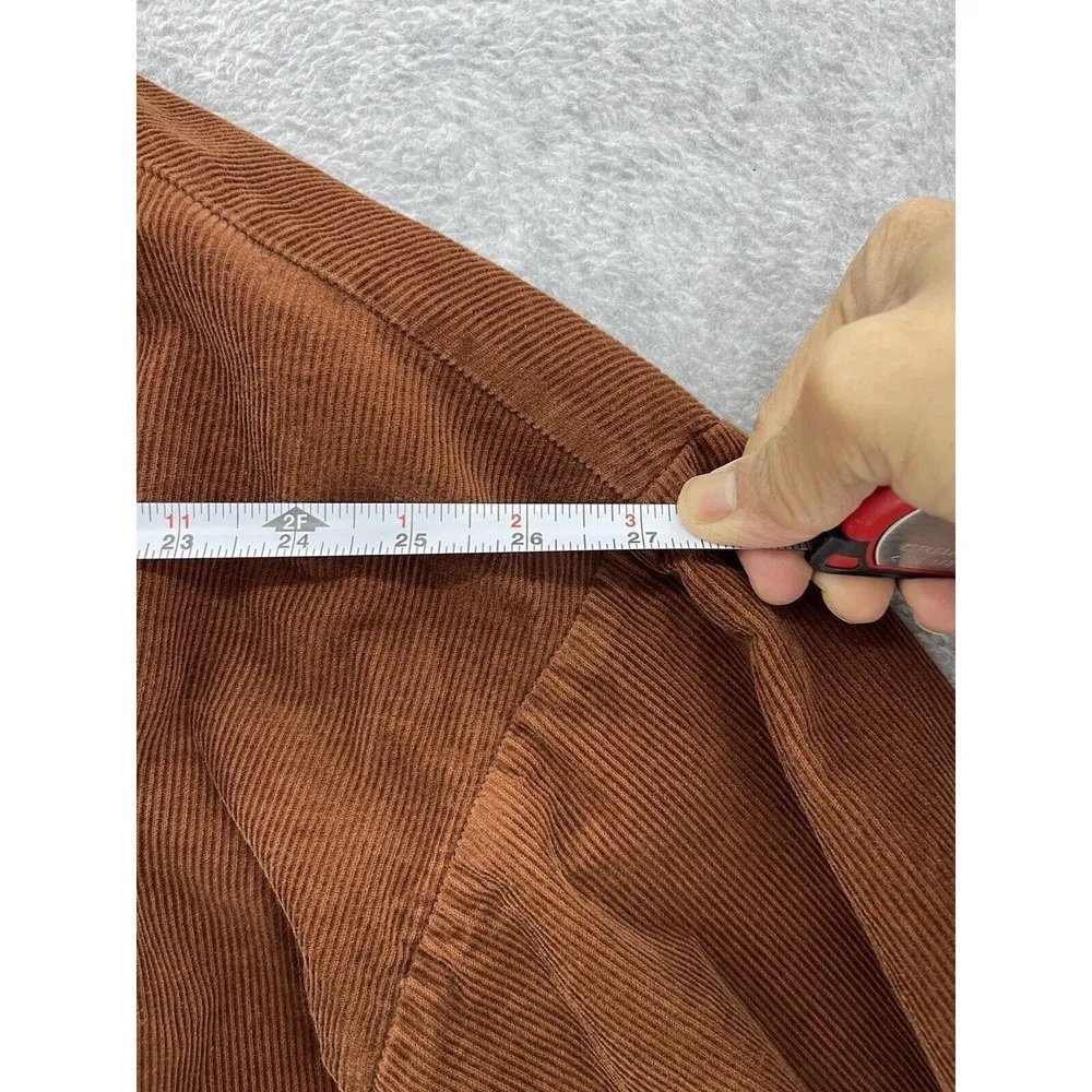 Daryl-Ann Denner Women's Button Front Corduroy Shirt Long Sleeve Large Lined - Image 10