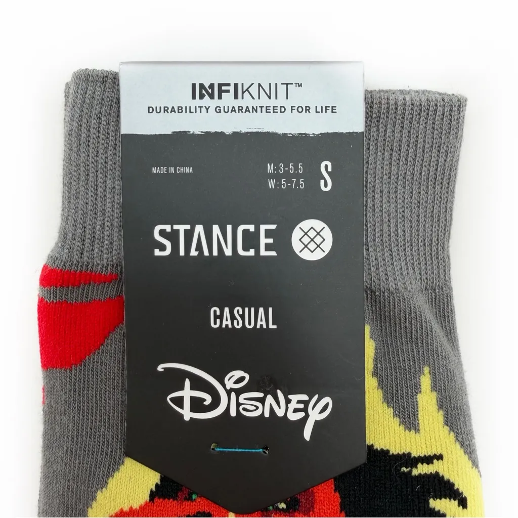 Stance The Lion King Scar Crew Aocks Women’s Size Small Disney Villains Gift Gray - Image 2