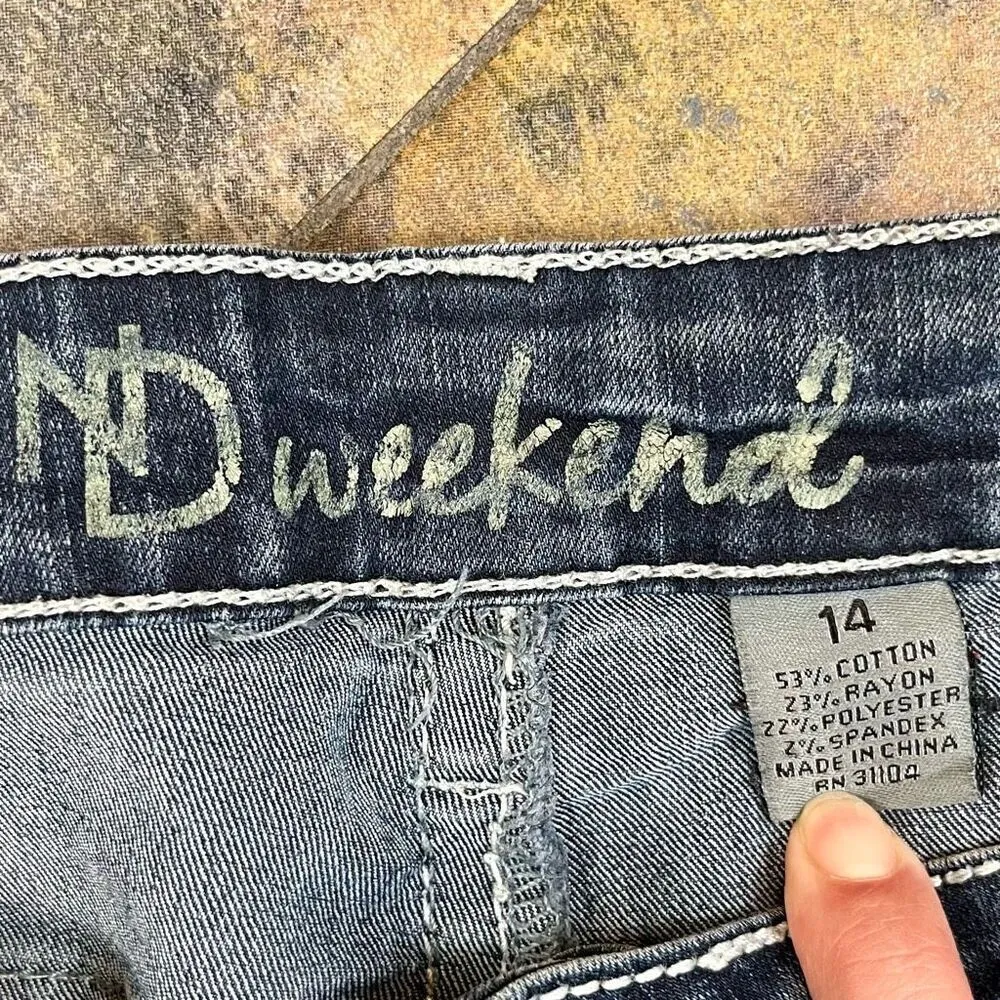 ND Weekend Cropped Angel Wing Wave Jean 14 Blue - Image 7