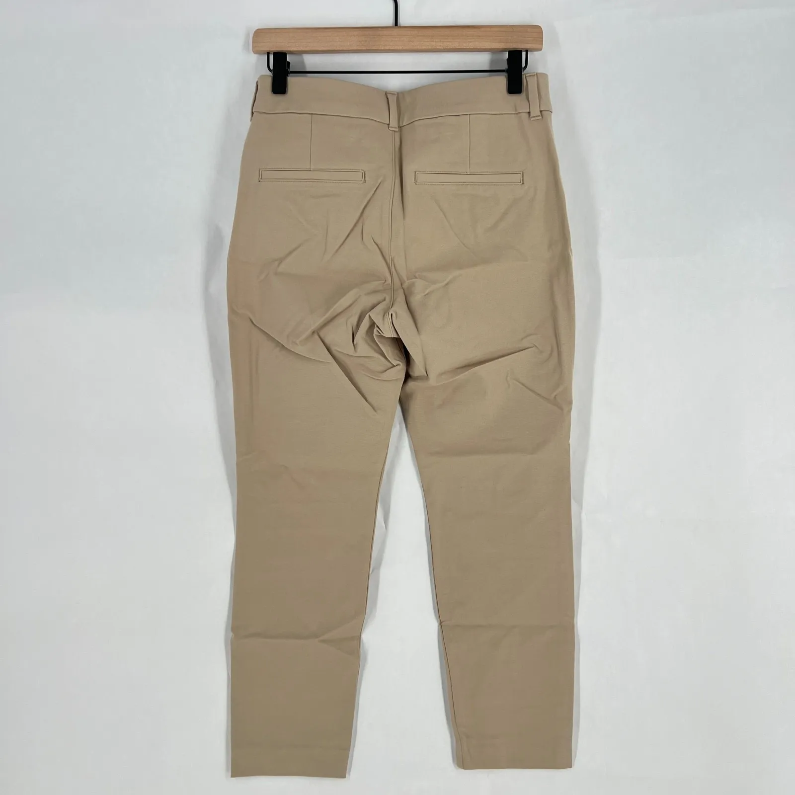 Old Navy Pixie Skinny Ankle Pants Womens 6 Petite Mocha Taffy High Waisted - Image 8