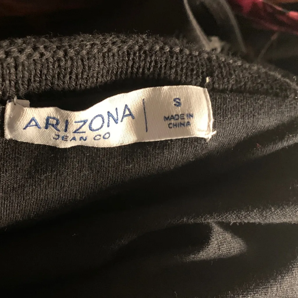 Arizona Jean Co Black and Blue Crochet Striped Crop Halter Top - Image 5