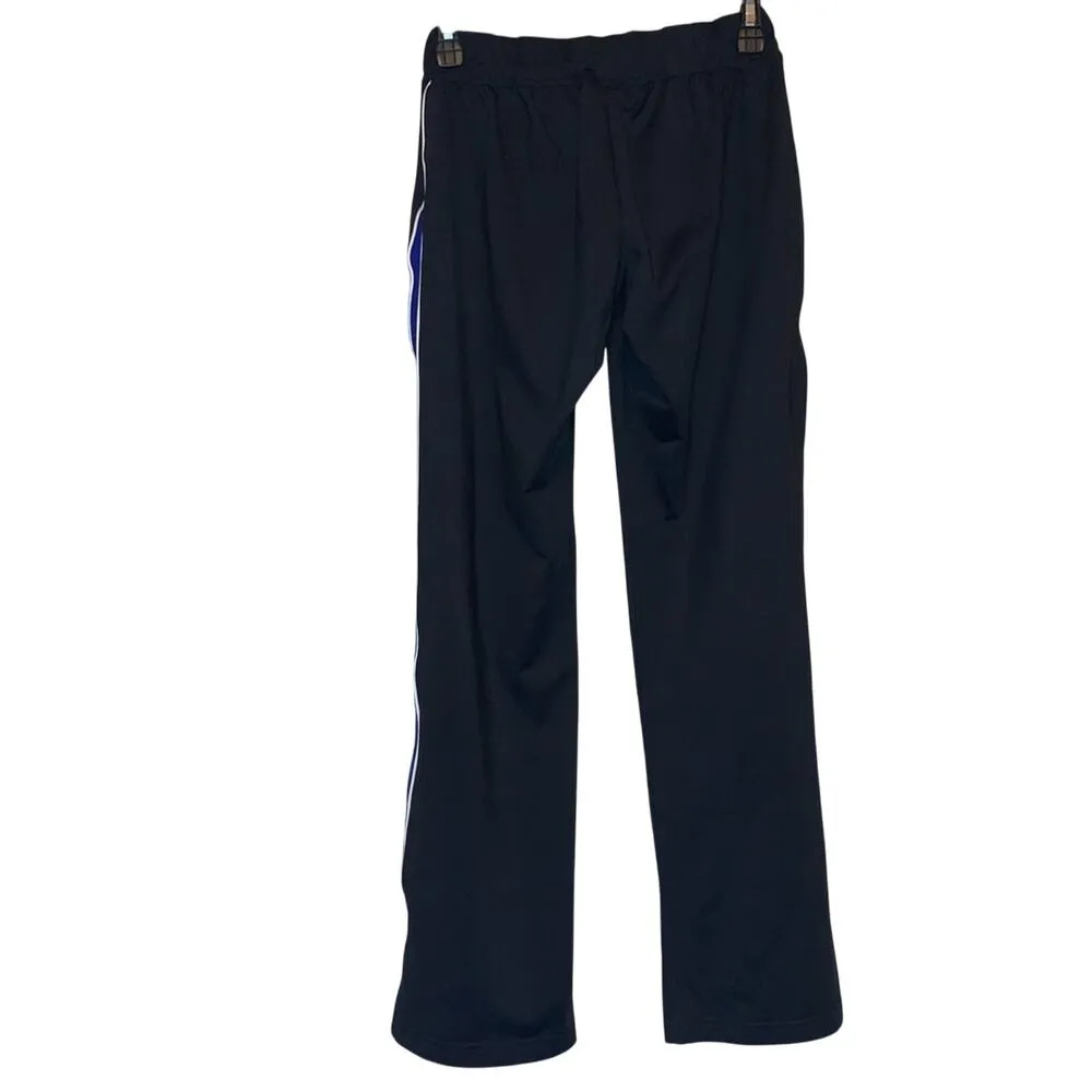 Varsity Black With Blue & White Stripe Athletic Pants - Image 2