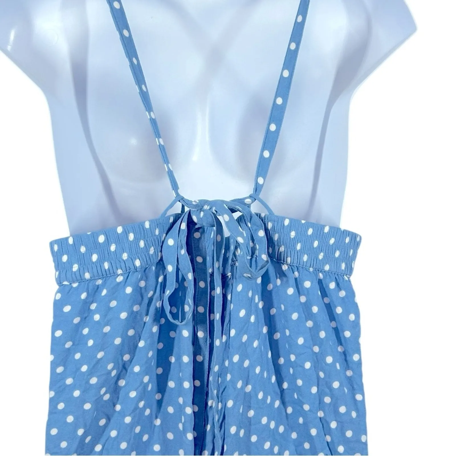 Torrid Blue Polka Dot Wide-Leg Jumpsuit Size 1X – Chic & Flowy - Image 11