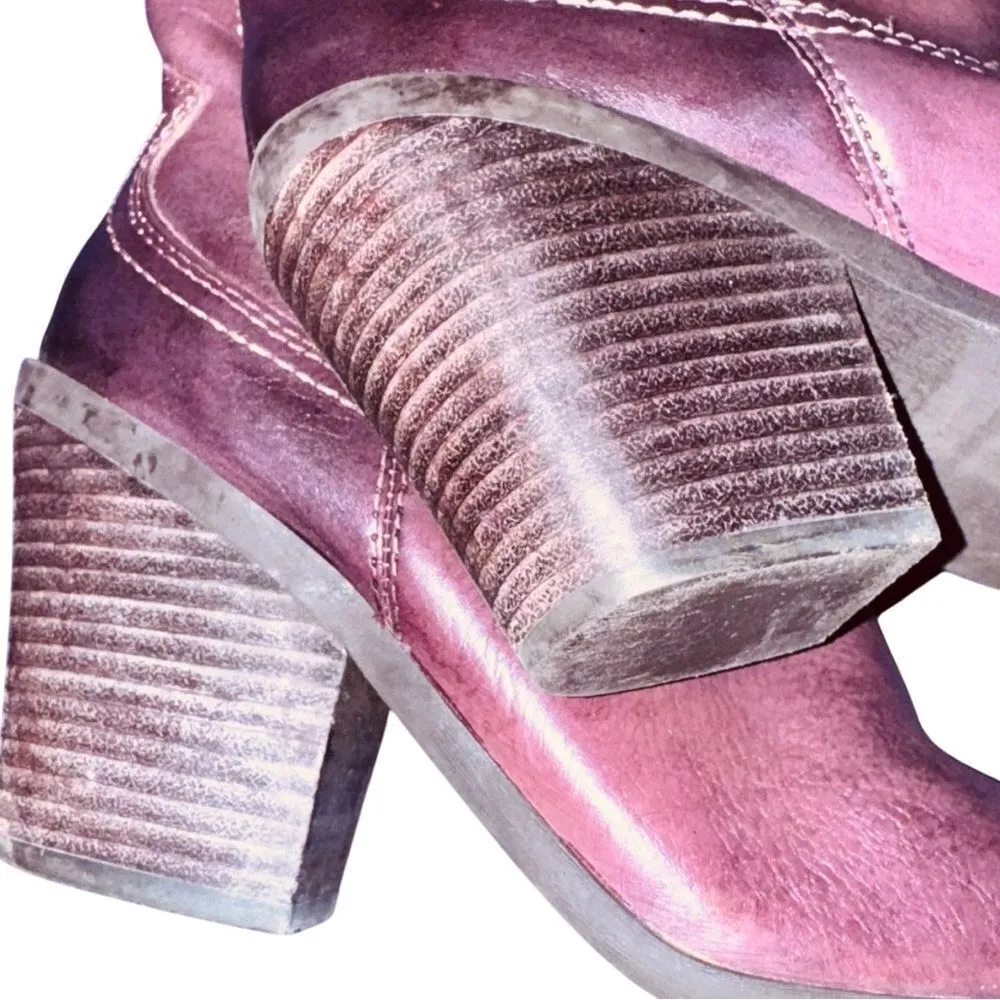 Lucky Brand Western Boot  brownish, red ombre boots - Image 5