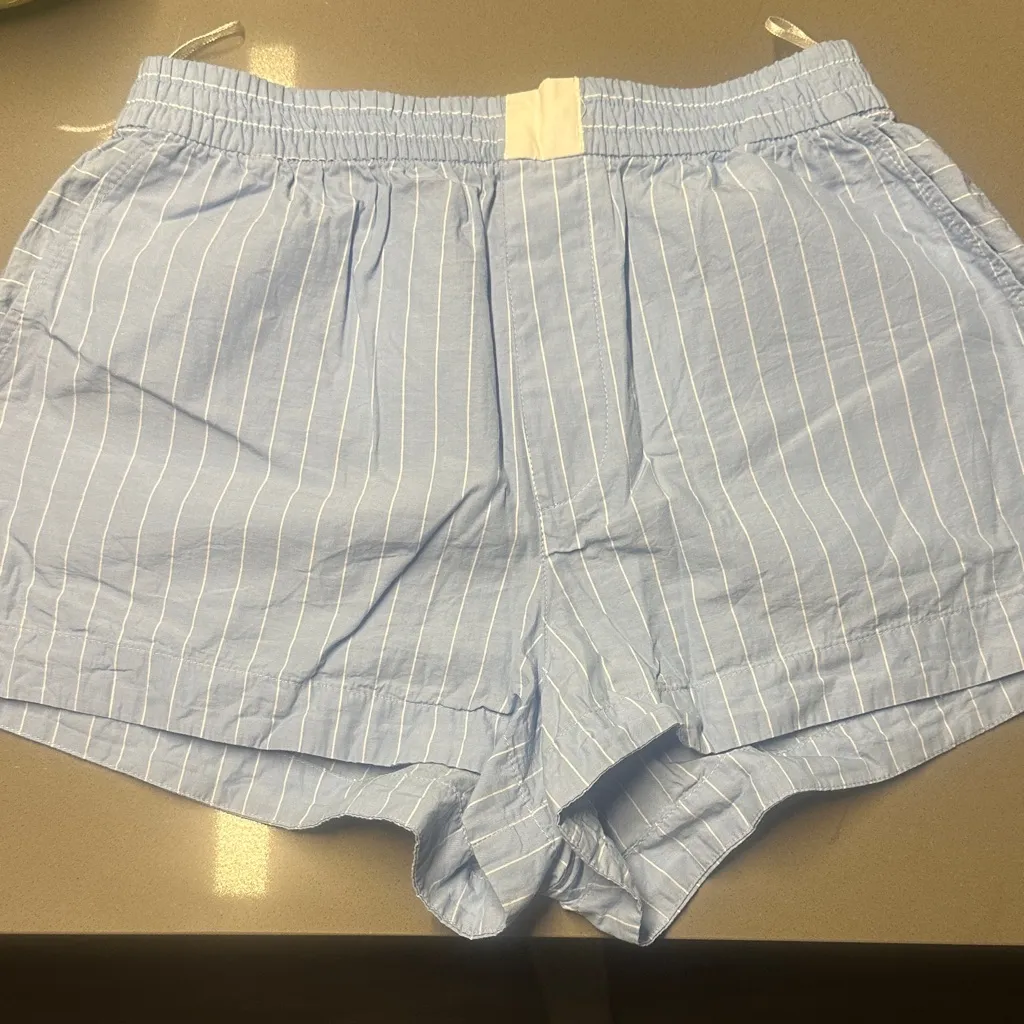 ZARA  Striped Poplin Shorts - Image 2