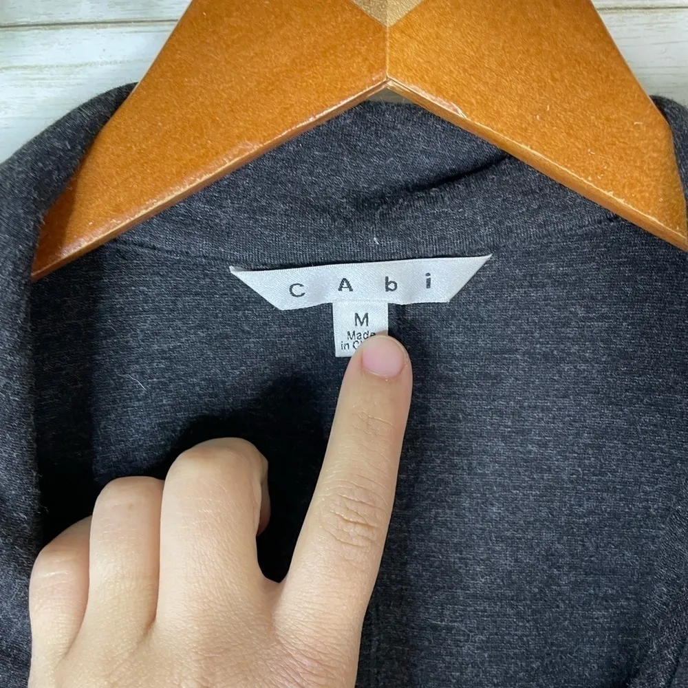 Cabi Lisbon Dark Gray Ponte Stretch Cocoon Blazer Style 994 - Image 6