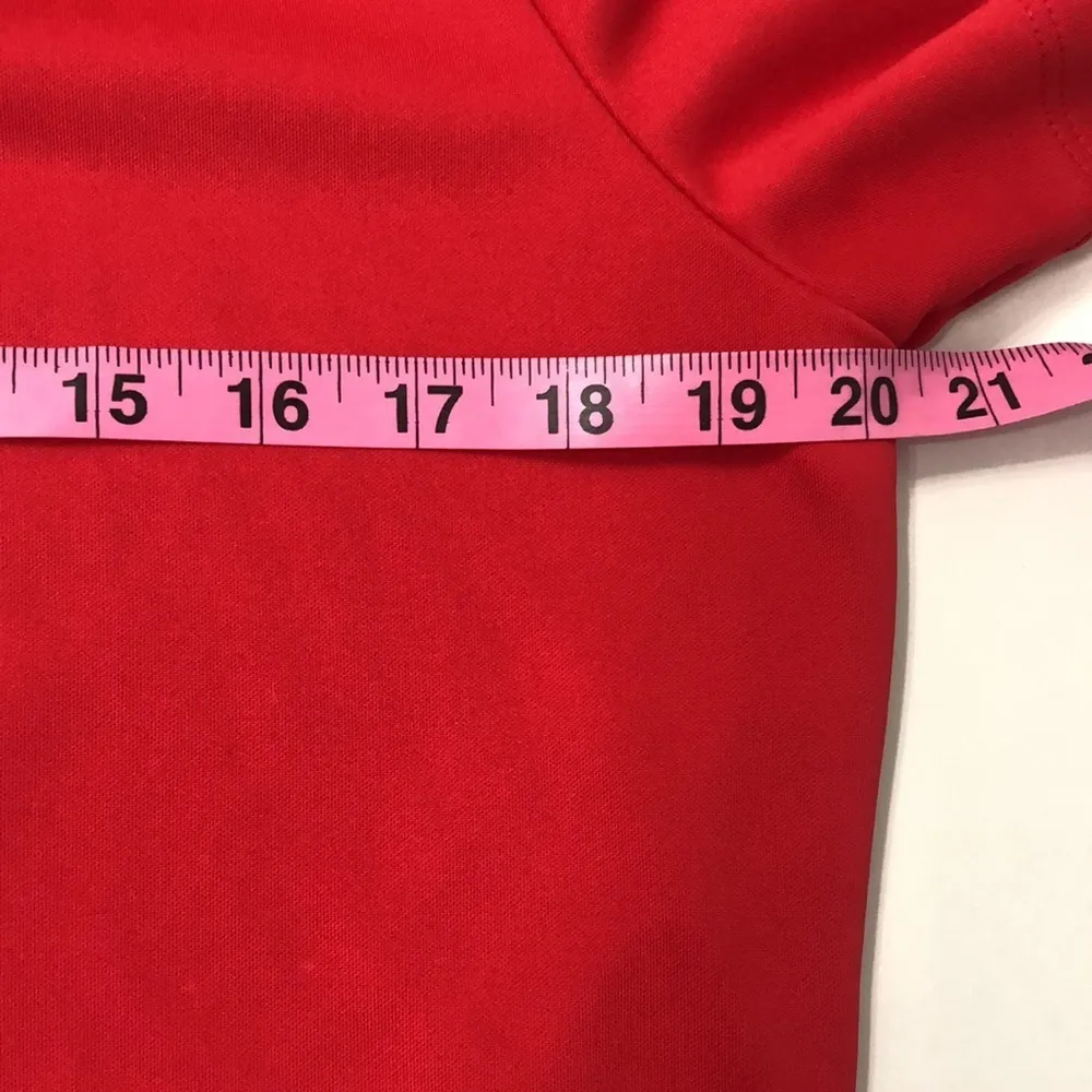 RED NIKE GOLF PERFORMANCE DRI FIT POLO - Image 7