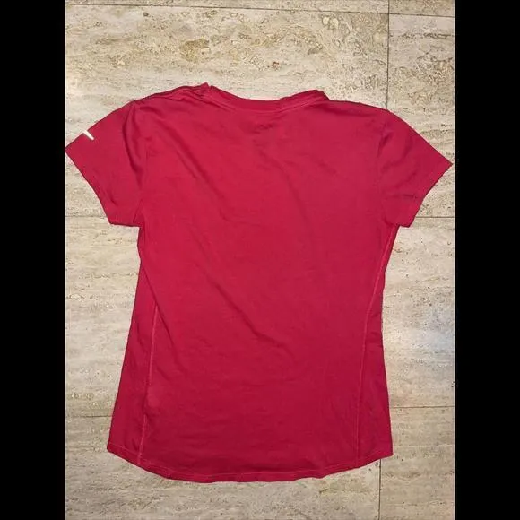 Nike  Running‎ bright pink Dri-Fit T-Shirt Womens S “Free yourself” - Image 3