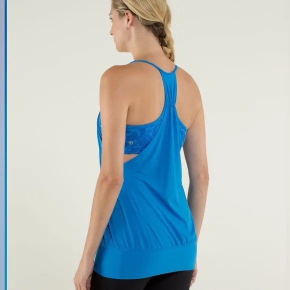 Lululemon Women No Limits Sleeveless Athletic Yoga Gym Workout Bra Tank Top Sz 4 - Image 2