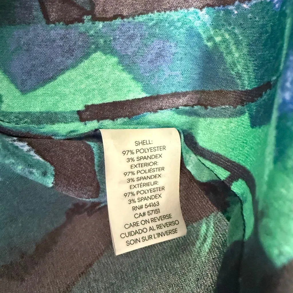 Calvin Klein Women’s Large Patterned Stretchy Top Career Office Core - Image 3