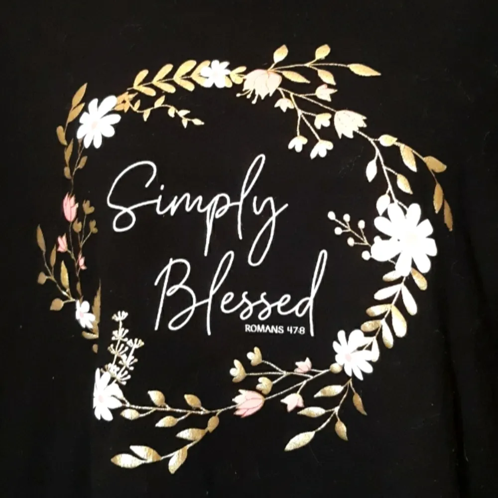 Desiree 'simply blessed' black tshirt Size 3X - Image 5