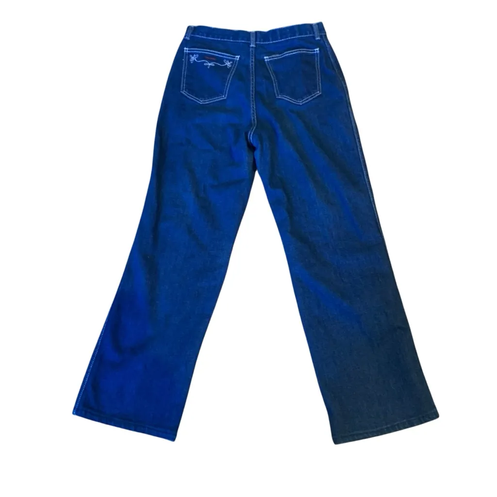 BRITTANIA Vintage Wise leg Trouser Jeans 15 1/2” waist Blue Size undefined - Image 3