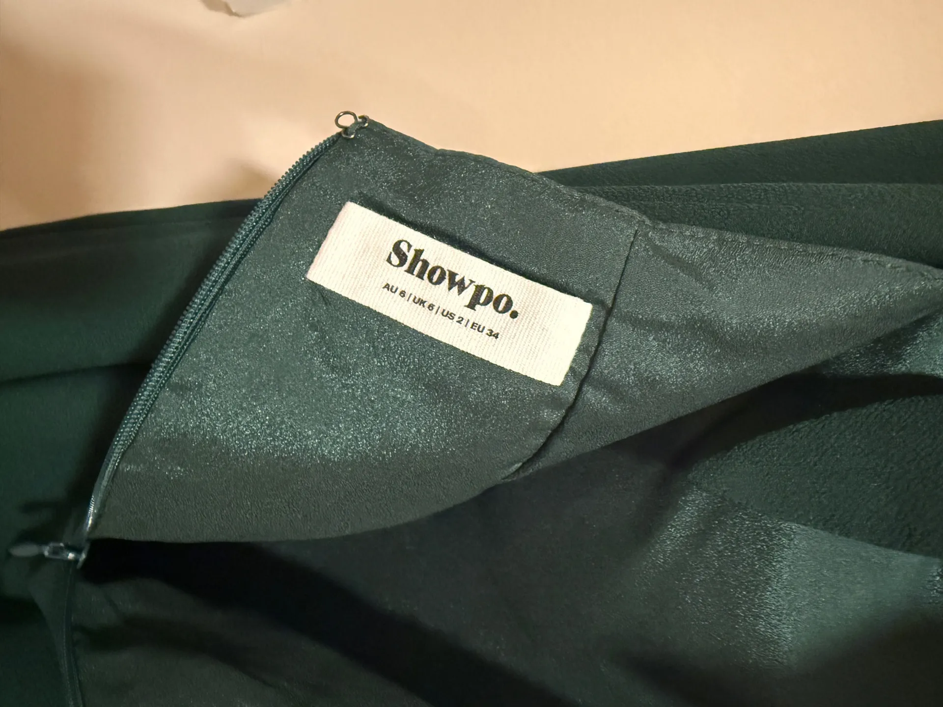 Showpo Green Maxi Dress Emerald Ruffle Strap - Image 4