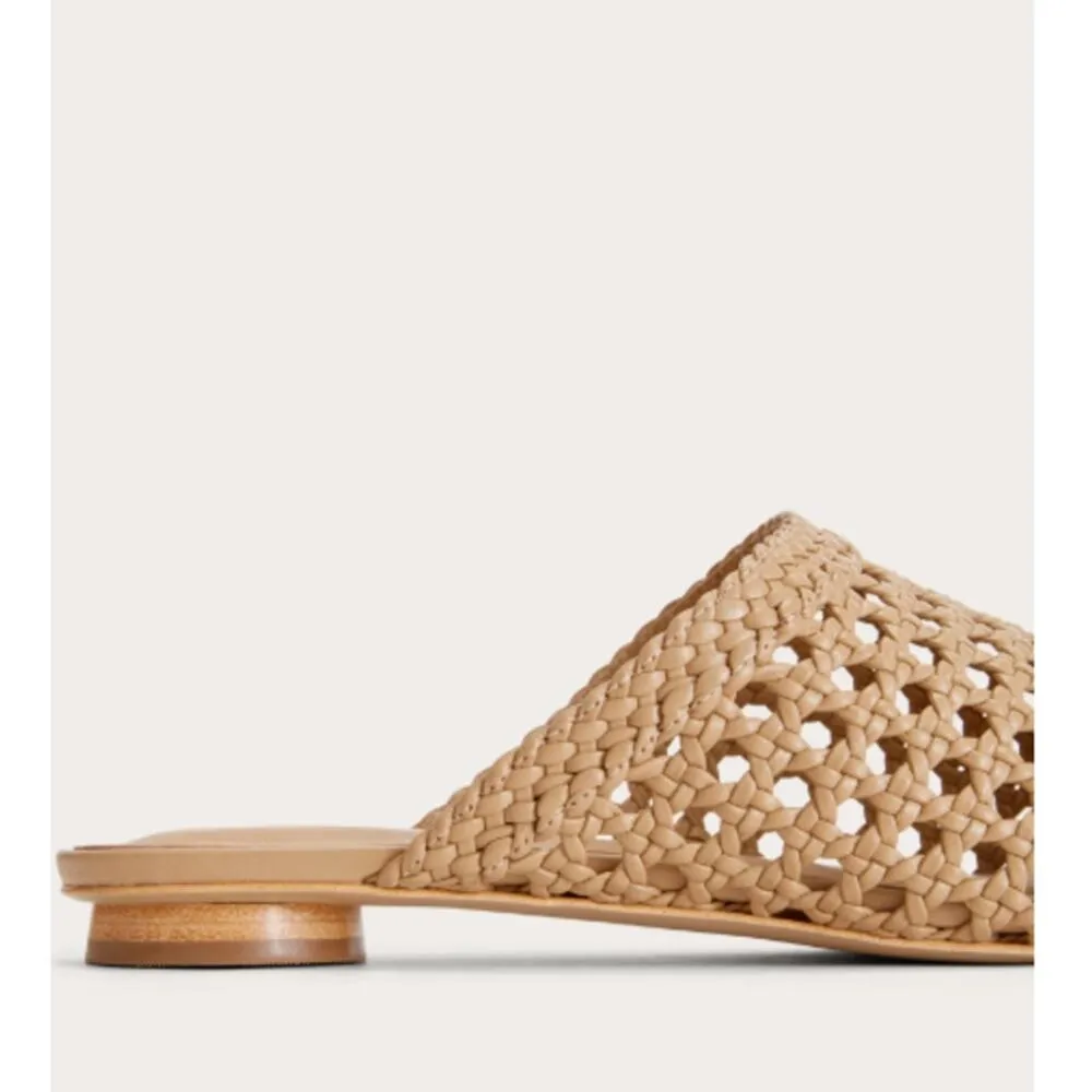 Everlane The Day Mule in Woven Nappa Leather Tan Size 7 - Image 4