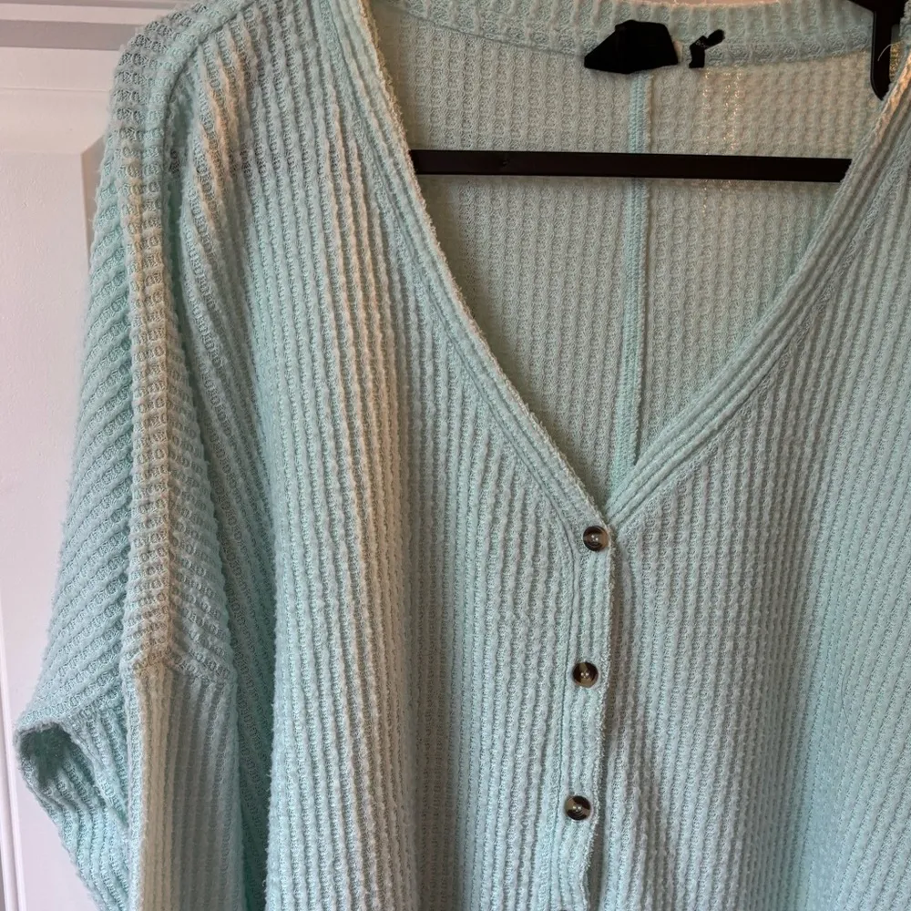 Out From Under Jojo Waffle Thermal Mint Size S - Image 5