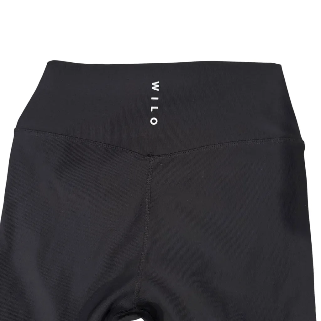 Wilo The Label Black Ribbed Tank Top & Leggings with White Piping Set, Sz M Size M - Image 7