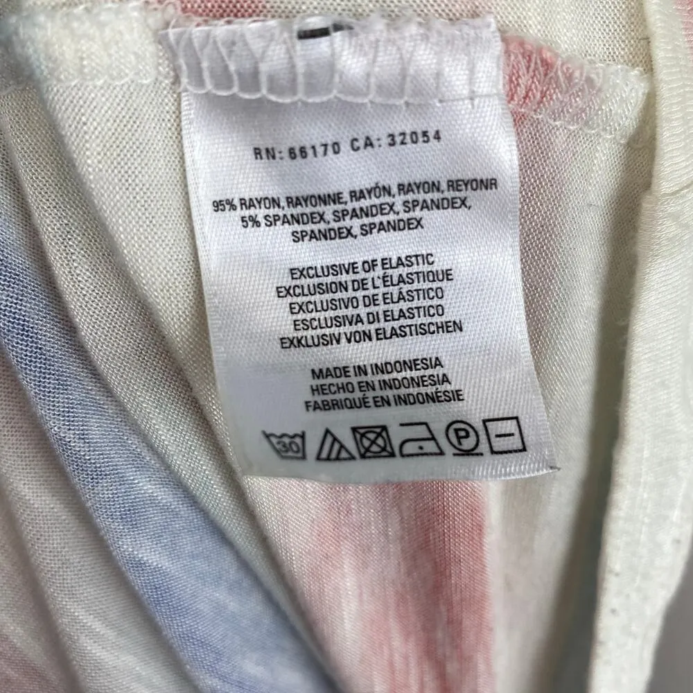 Anthropologie Meadow Rue Smocked Peasant Blouse Small Patriotic - Image 8