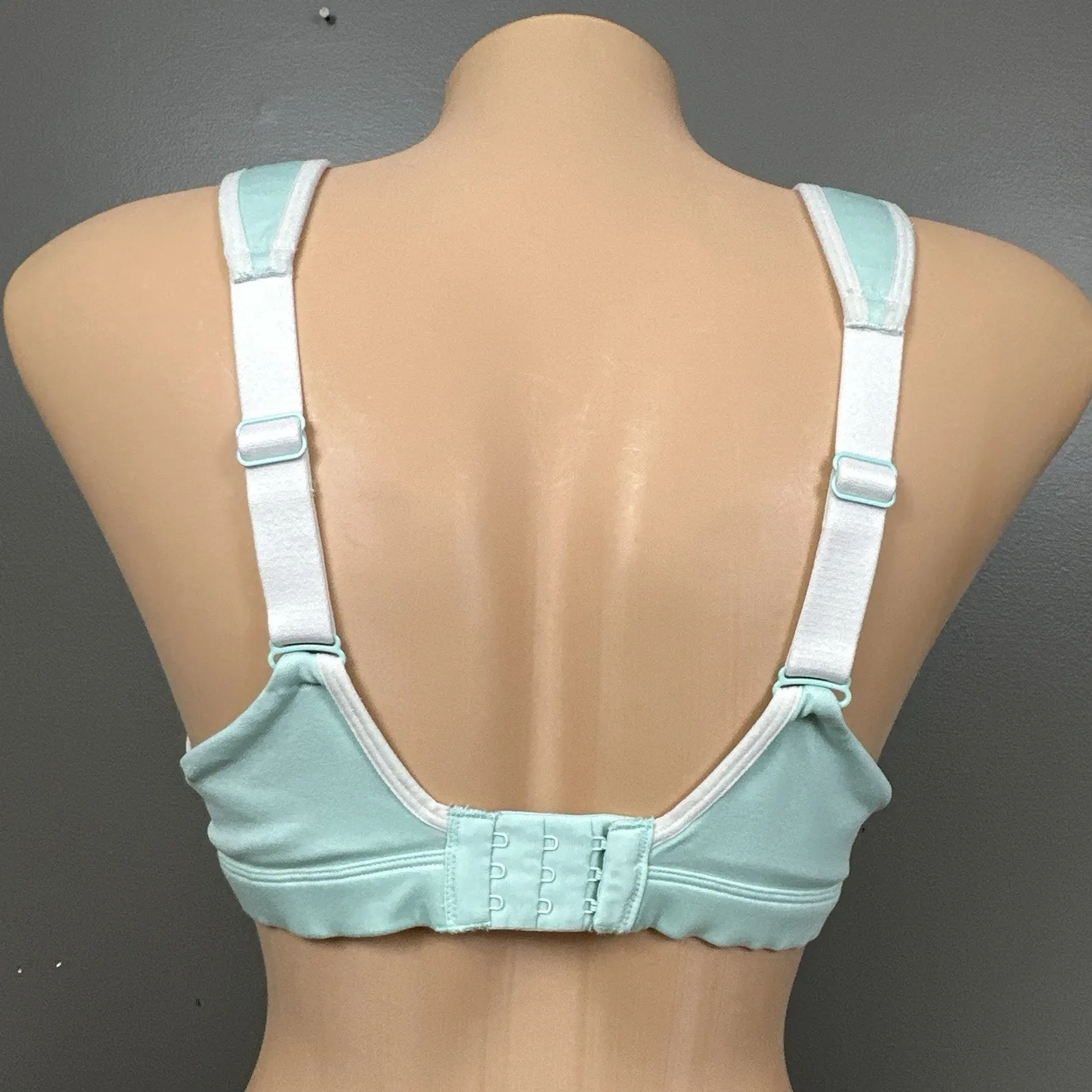 Brooks Maia Size 34C 350054 Jogging Sports Bra Underwire Aqua Lined Layered - Image 4
