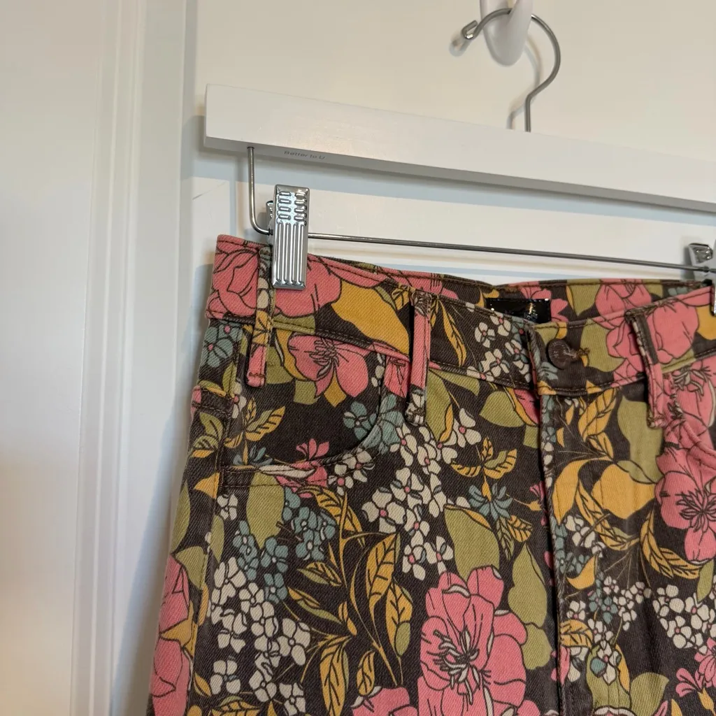 NEW Mother The Hustler Ankle Jeans Boutonniere Bouquet Brown Size 27 - Image 10