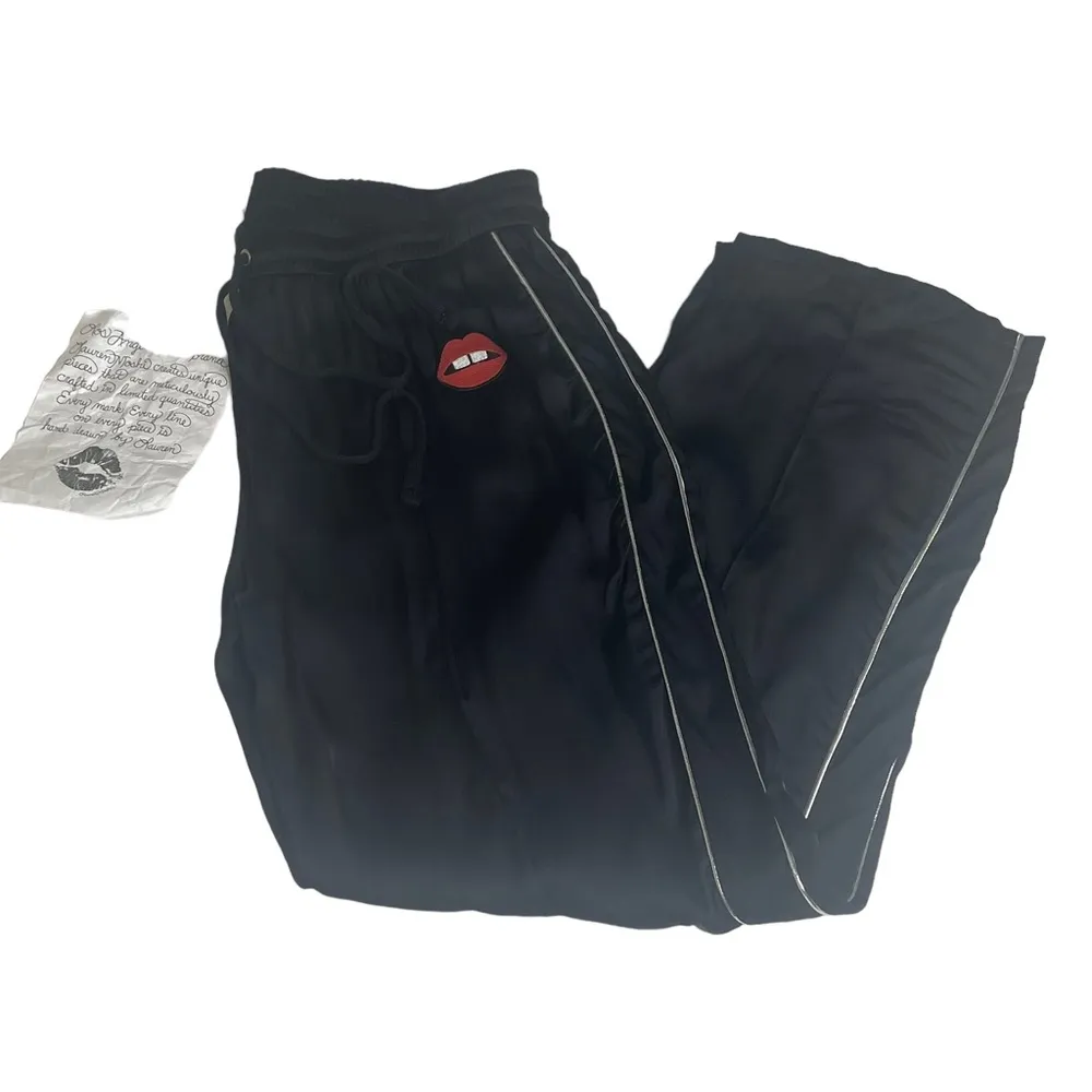 new ᨎ Lips Gap Mouth Patch Satiny Side Stripe Joggers Sweatpants ᨎ - Image 16