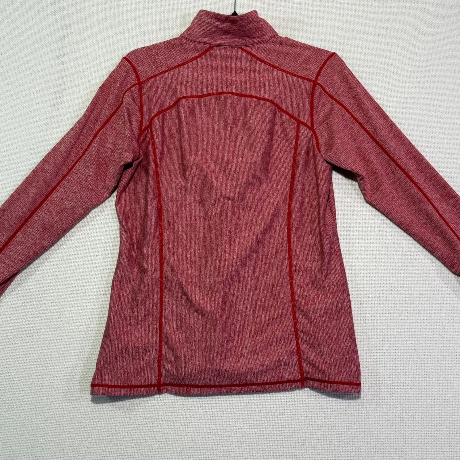 Antigua Womens NC State Wolfpack Quarter Zip Pullover Shirt Red Size M - Image 5