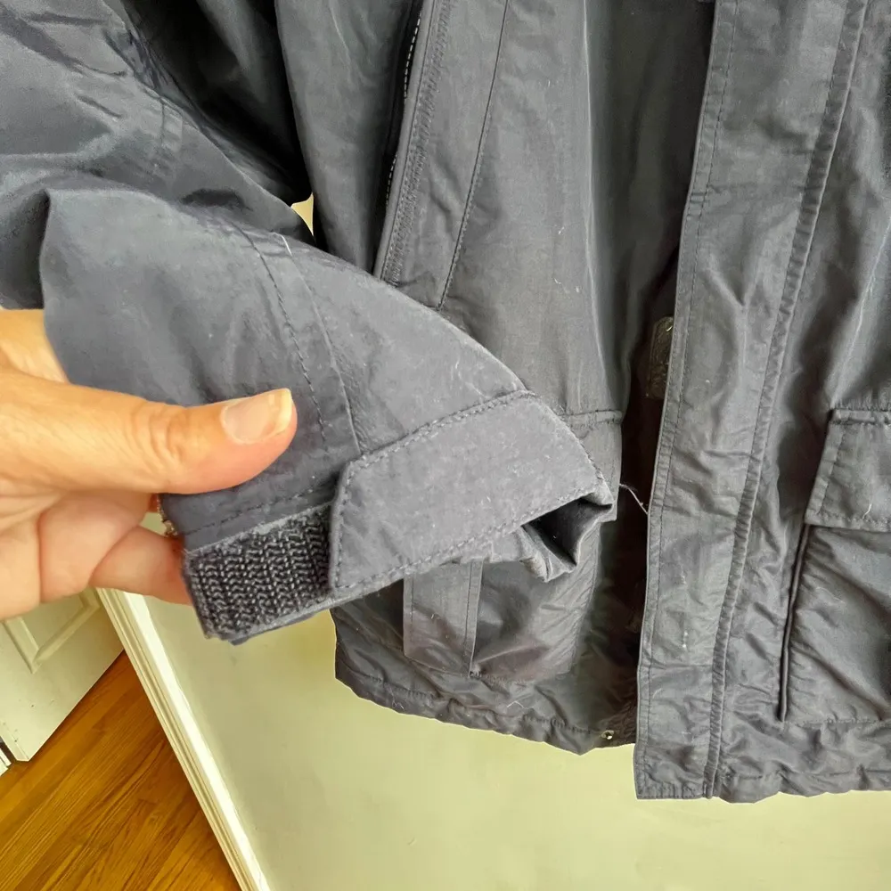 Lands' End The Squall Black Jacket, Collared, Cargo Pockets, Winter *no hood - Image 15