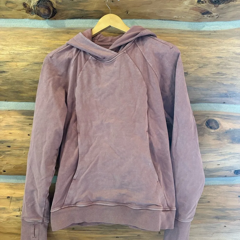 Lululemon Scuba Hoodie Washed Mauve Pullover - Image 2