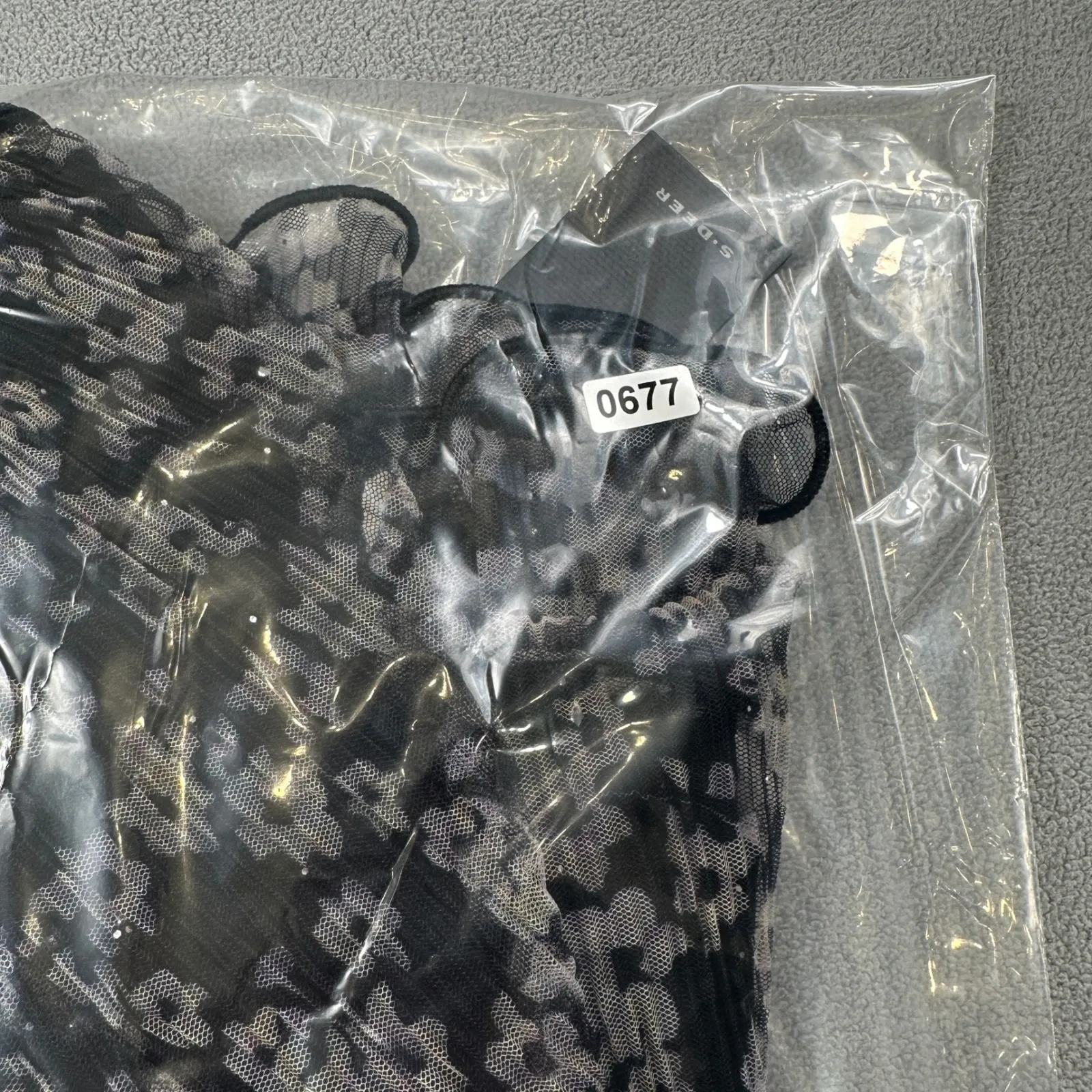 S.DEER Tank Top Women XXL Floral Pleated Ruffle Trim Spaghetti Strap Blouse Black - Image 8