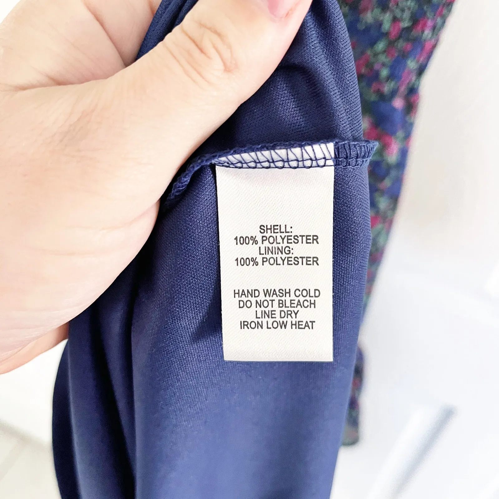 Lulus Evalina Navy Blue Floral Print Mock Neck Sleeveless Ruffle Midi Dress - Image 9