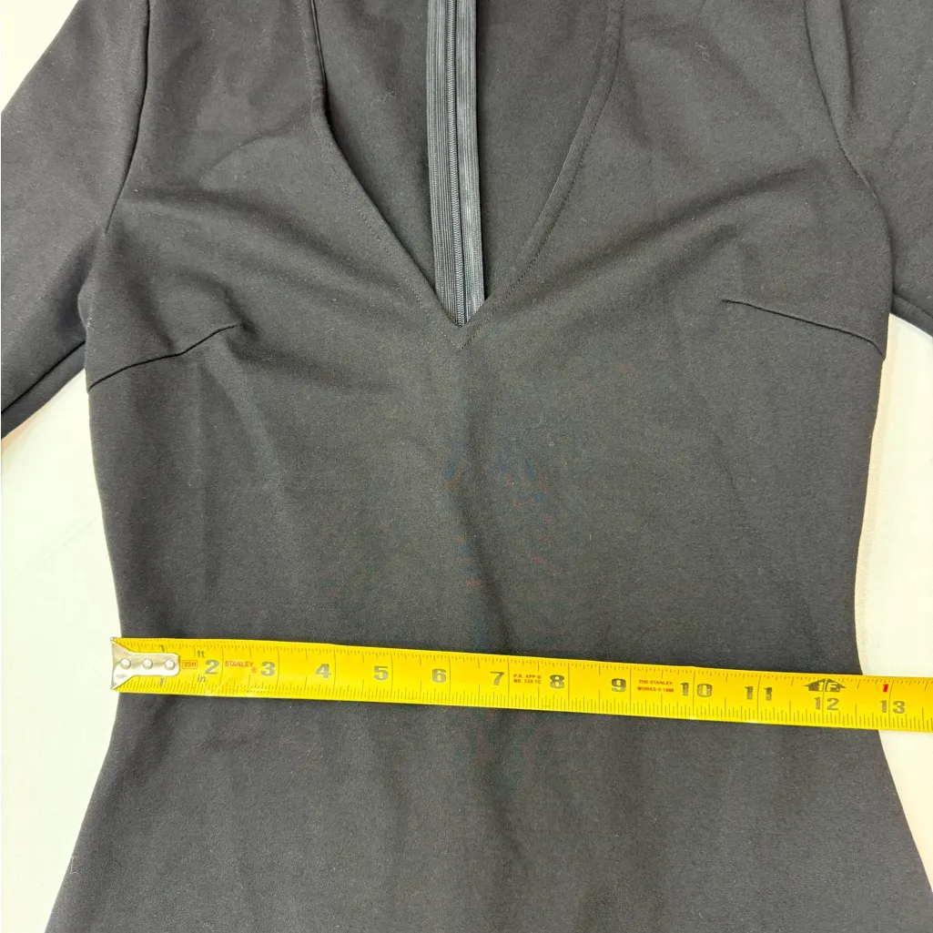 Tobi Black V-Neck Mini Dress with Side Cutouts size S - Image 8