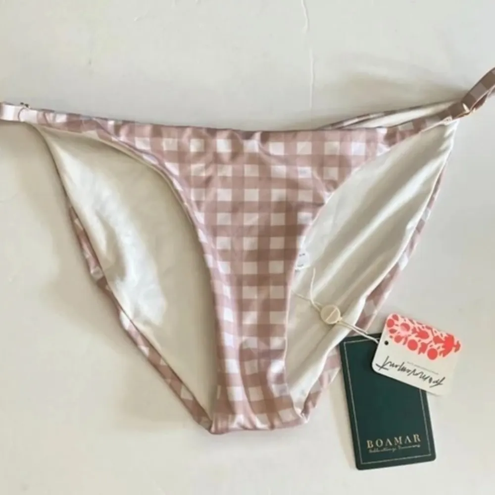 NWT Boamar x Free People Paige Ivory Rose Combo Bikini Bottoms Size M - Image 2